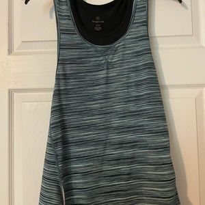 Blue and Black double layered Tank top.